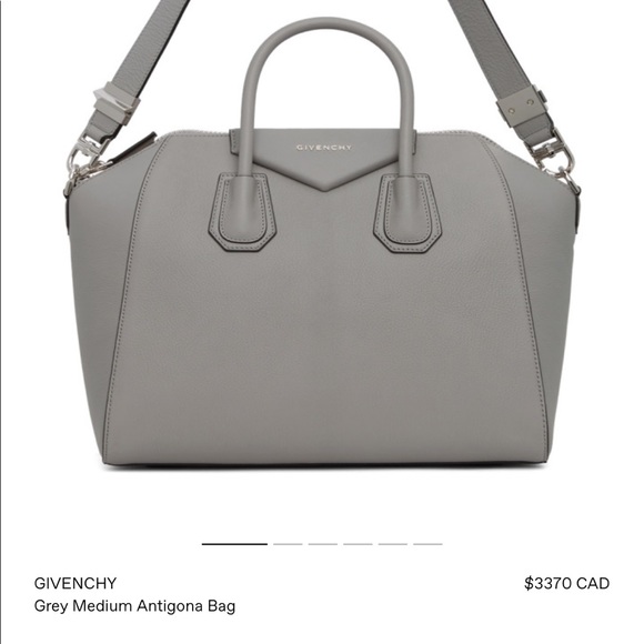 Givenchy Handbags - Givenchy Grey Medium Antigona Bag